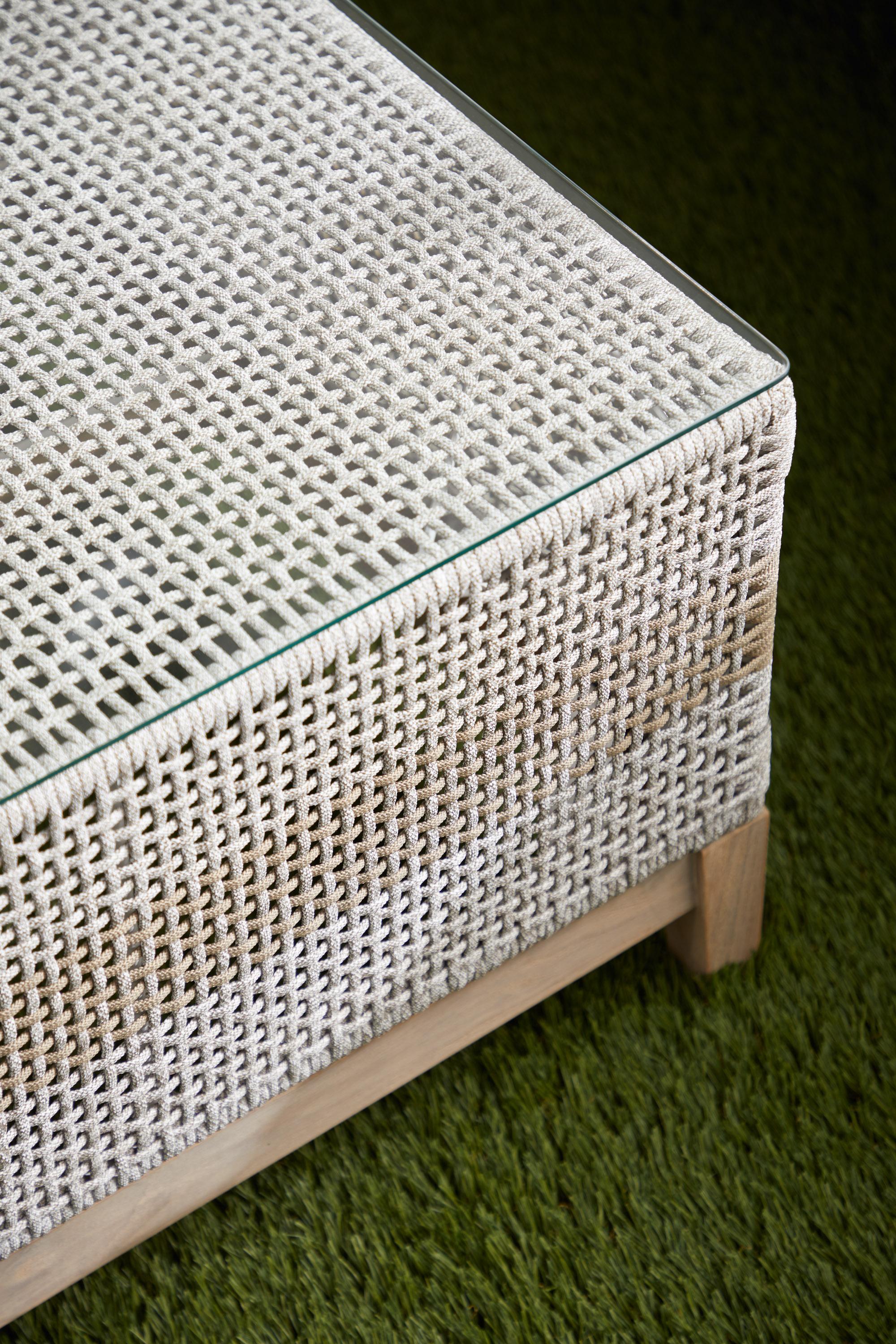 Tapestry Outdoor Coffee Table, by Essentials for Living, 50" width x 17" height x 28" depth View 4