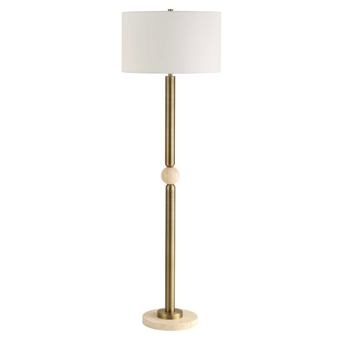 Hudson Gold Floor Lamp, by Uttermost, 19" width x 61.5" height x 19" depth View 5