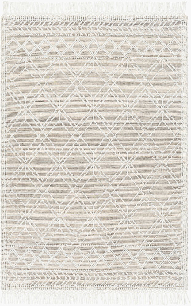 Fleur Handmade Rug, by Surya, 1'6" length x 1'6" width