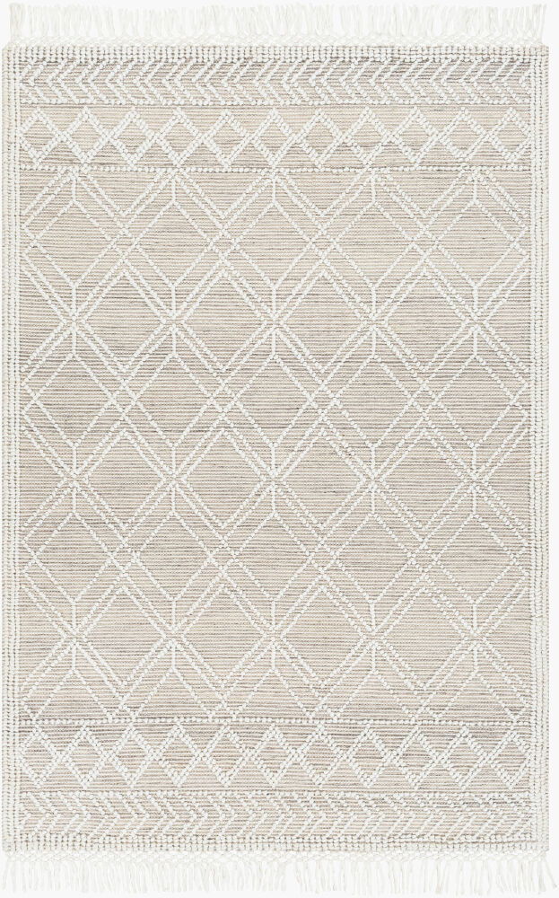 Fleur Handmade Rug, by Surya, 3'9" length x 2'3" width