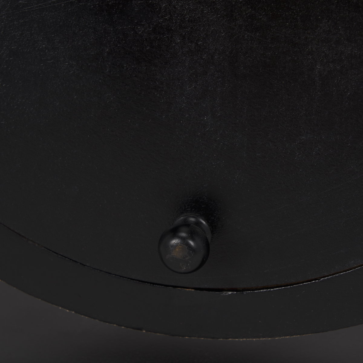 Raja Matte Black Metal with Wood Table Clock, by Mercana, 10.43" length x 3.15" width x 11.02" height View 13