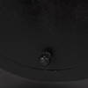 Raja Matte Black Metal with Wood Table Clock, by Mercana, 10.43" length x 3.15" width x 11.02" height thumbnail 13
