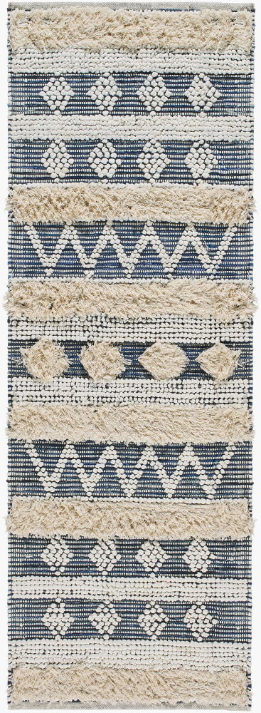 Serena Handmade Rug, by Surya, 8' length x 2'6" width