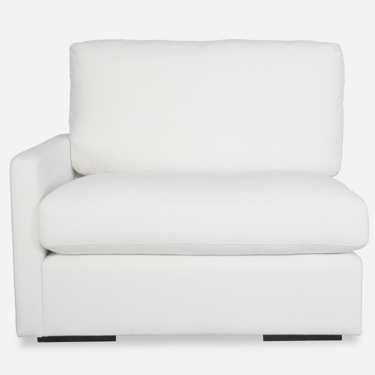 REFUGE SOFA, LEFT ARM FACING, ARCTIC WHITE, Furniture by Uttermost, 43.25" width x 30" height x 37.5" depth View 1