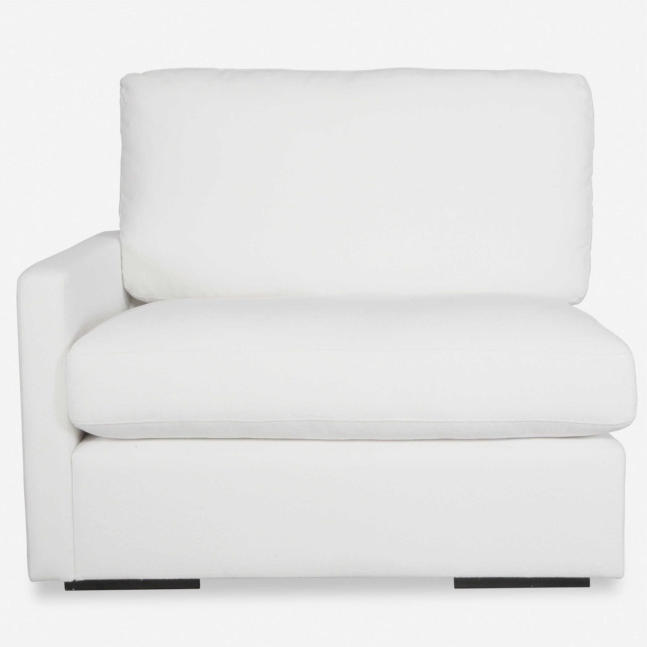 Refuge Arctic White Left Arm Facing Sofa, Furniture by Uttermost, 43.25" width x 30" height x 37.5" depth View 1