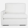 Refuge Arctic White Left Arm Facing Sofa, Furniture by Uttermost, 43.25" width x 30" height x 37.5" depth thumbnail 1