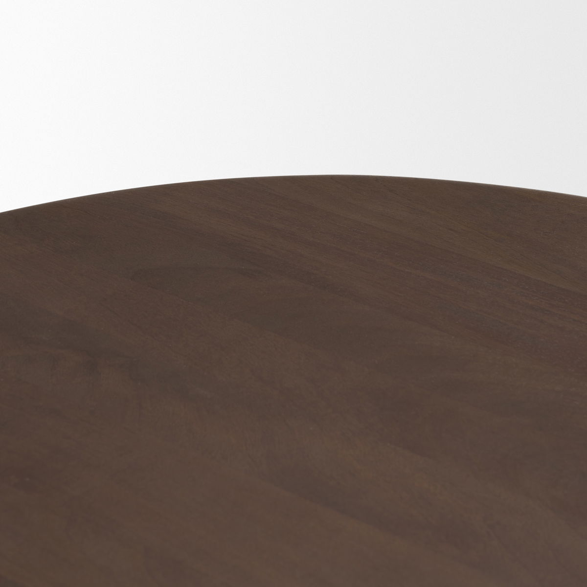 Shima Oval Dark Brown Wood with Arched Legs Coffee Table, by Mercana, 48" length x 28" width x 16" height View 7