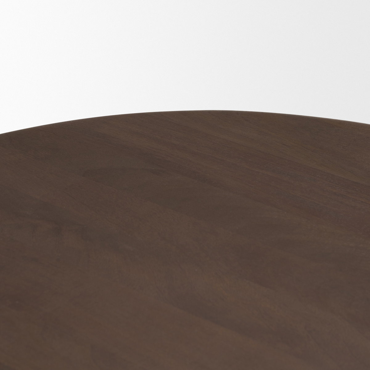 Shima Oval Dark Brown Wood with Arched Legs Coffee Table, by Mercana, 48" length x 28" width x 16" height View 7
