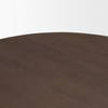 Shima Oval Dark Brown Wood with Arched Legs Coffee Table, by Mercana, 48" length x 28" width x 16" height thumbnail 7