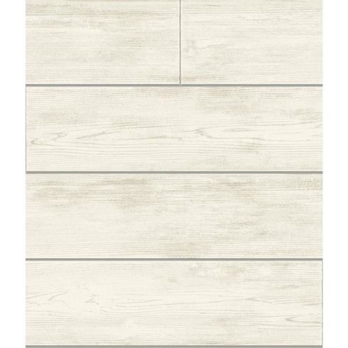 Shiplap Grey & Off White Wallpaper