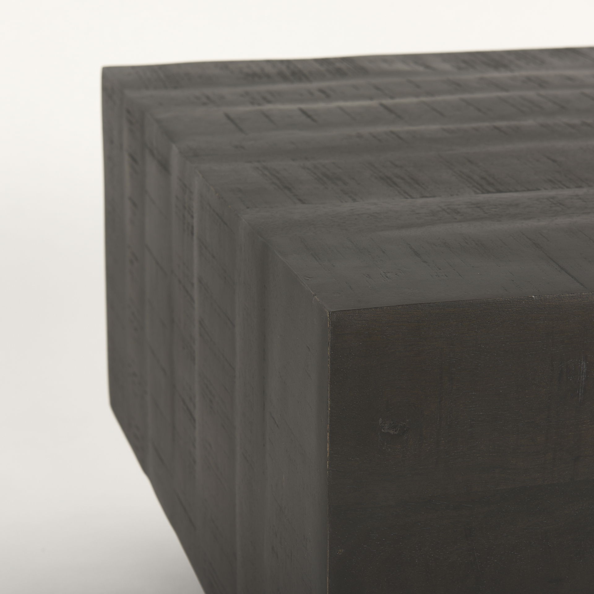 Hayden Dark Brown Wood Rectangular Coffee Table large image 