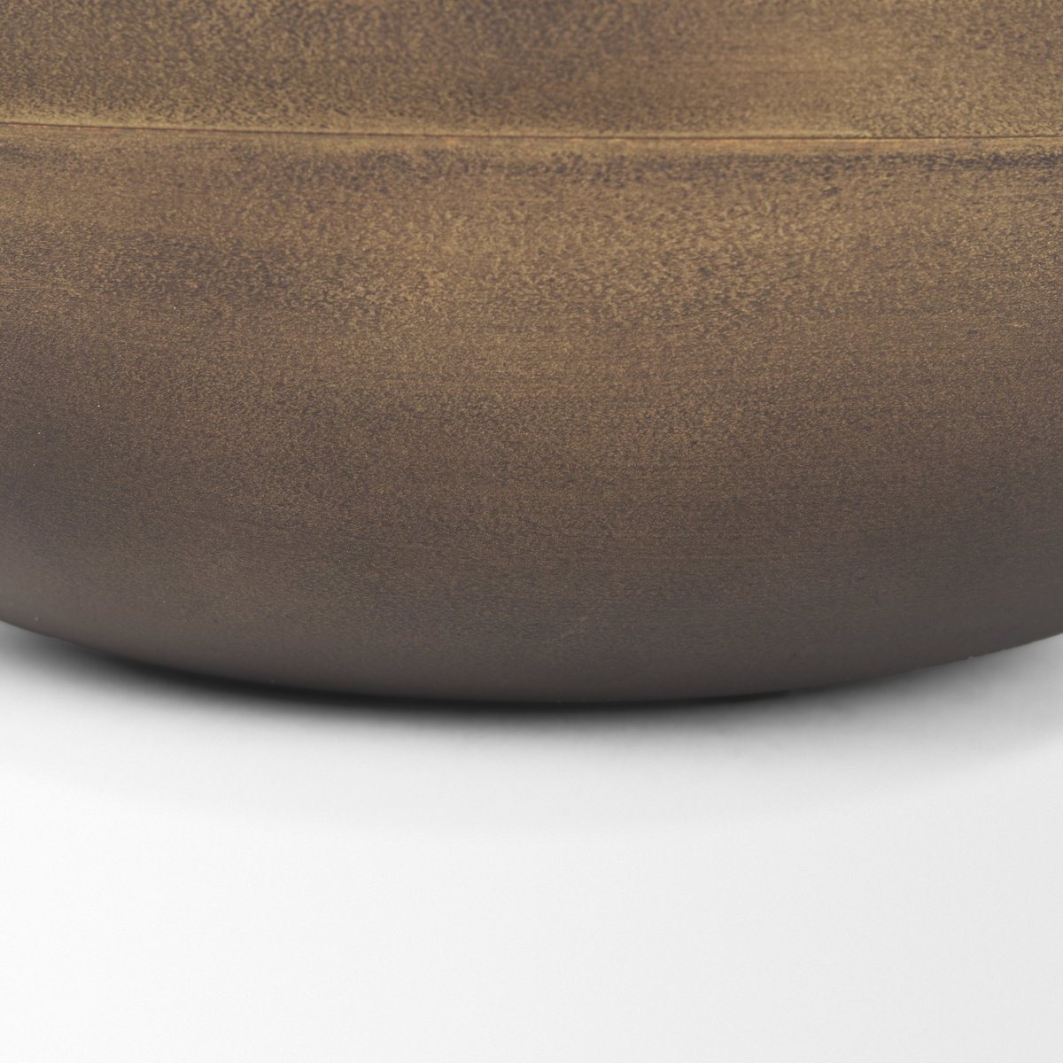 Tomiko Decorative Brass Finished Cast Aluminum Round Bowls, Decorative Bowl by Mercana, 11" length x 11" width x 4" height View 10