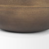 Tomiko Decorative Brass Finished Cast Aluminum Round Bowls, Decorative Bowl by Mercana, 11" length x 11" width x 4" height thumbnail 10