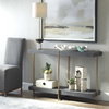 Taja Modern Brass / Wood Console Table, by Uttermost, 47.75" width x 31" height x 14" depth thumbnail 4