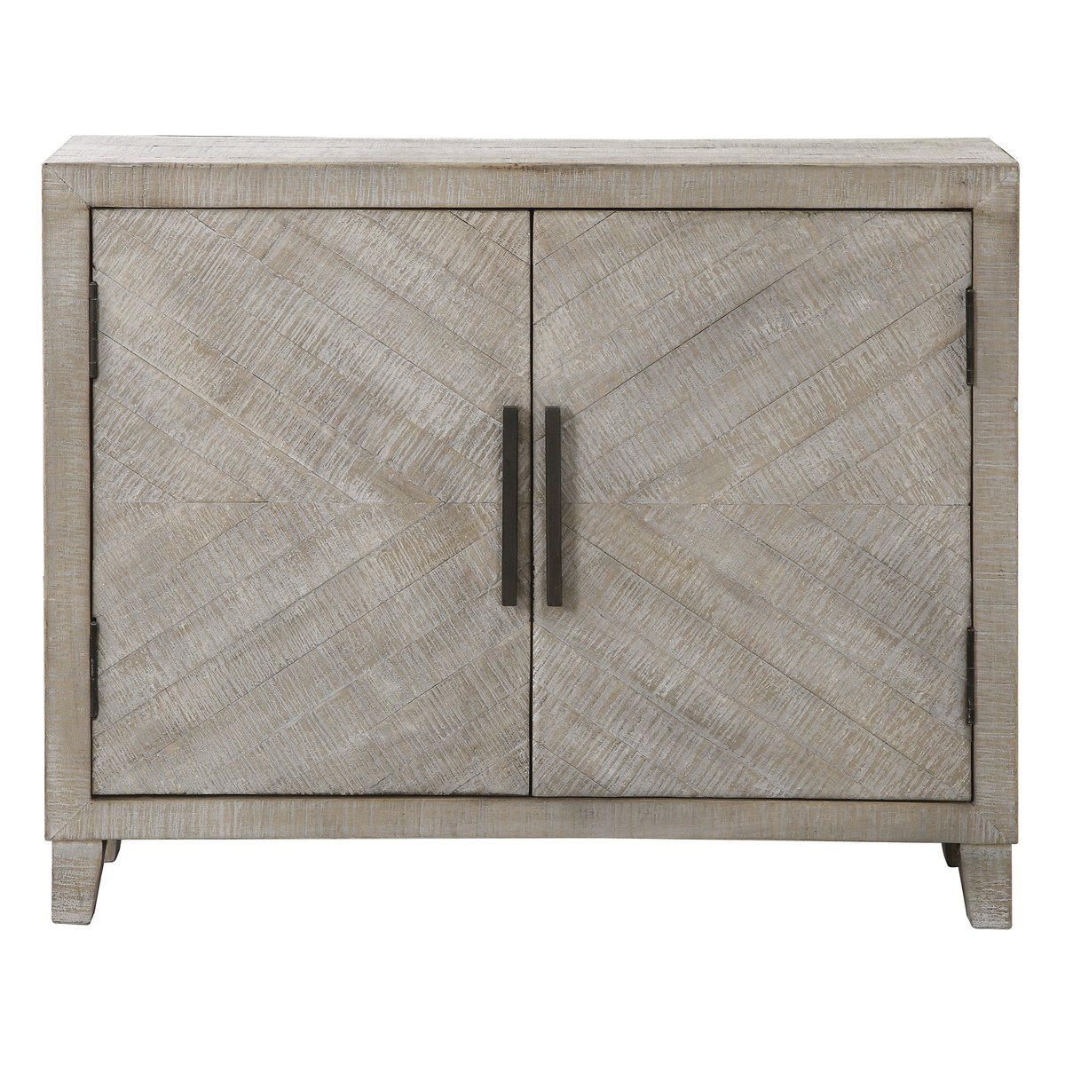 Adalind White Washed Accent Cabinet, Cabinets & Chest by Uttermost, 40" width x 31.75" height x 11" depth View 1