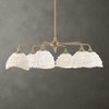 Biddeford 6 Light White Beaded Pendant, by Uttermost, 36" width x 11" height x 36" diameter thumbnail 2