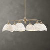 Biddeford 6 Light White Beaded Pendant 1 Biddeford 6 Light White Beaded Pendant thumbnail 1