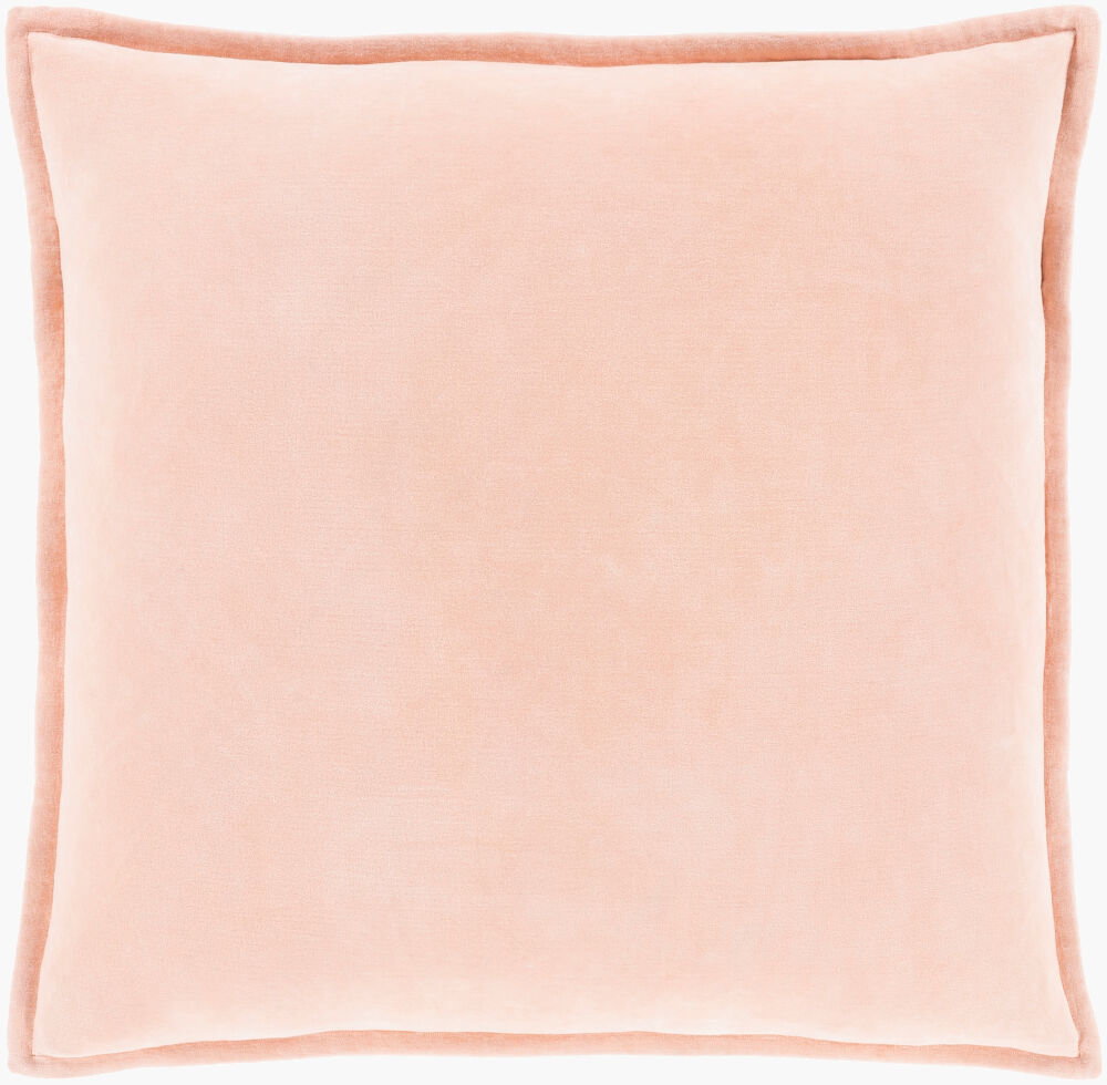 Cotton Velvet Accent Pillow Poly, Decorative Pillow by Surya, 18" length x 18" width