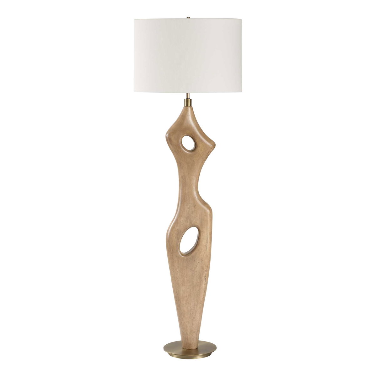 Almyra Solid Wood Floor Lamp, by Uttermost, 21" width x 65.5" height x 13" depth View 5
