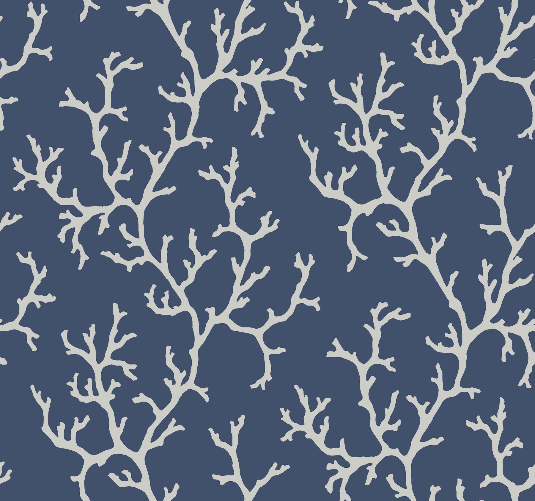 Coral Island Navy Wallpaper large image 