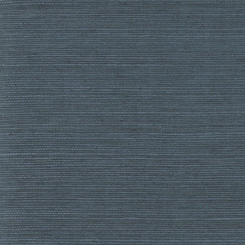 Plain Grass Sisal Grasscloth Blue Wallpaper