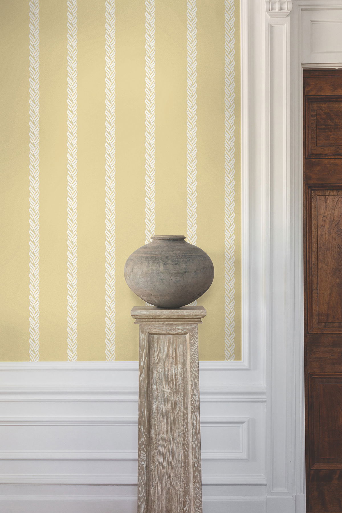 Braided Stripe Yellow Wallpaper Braided Stripe Yellow Wallpaper large image