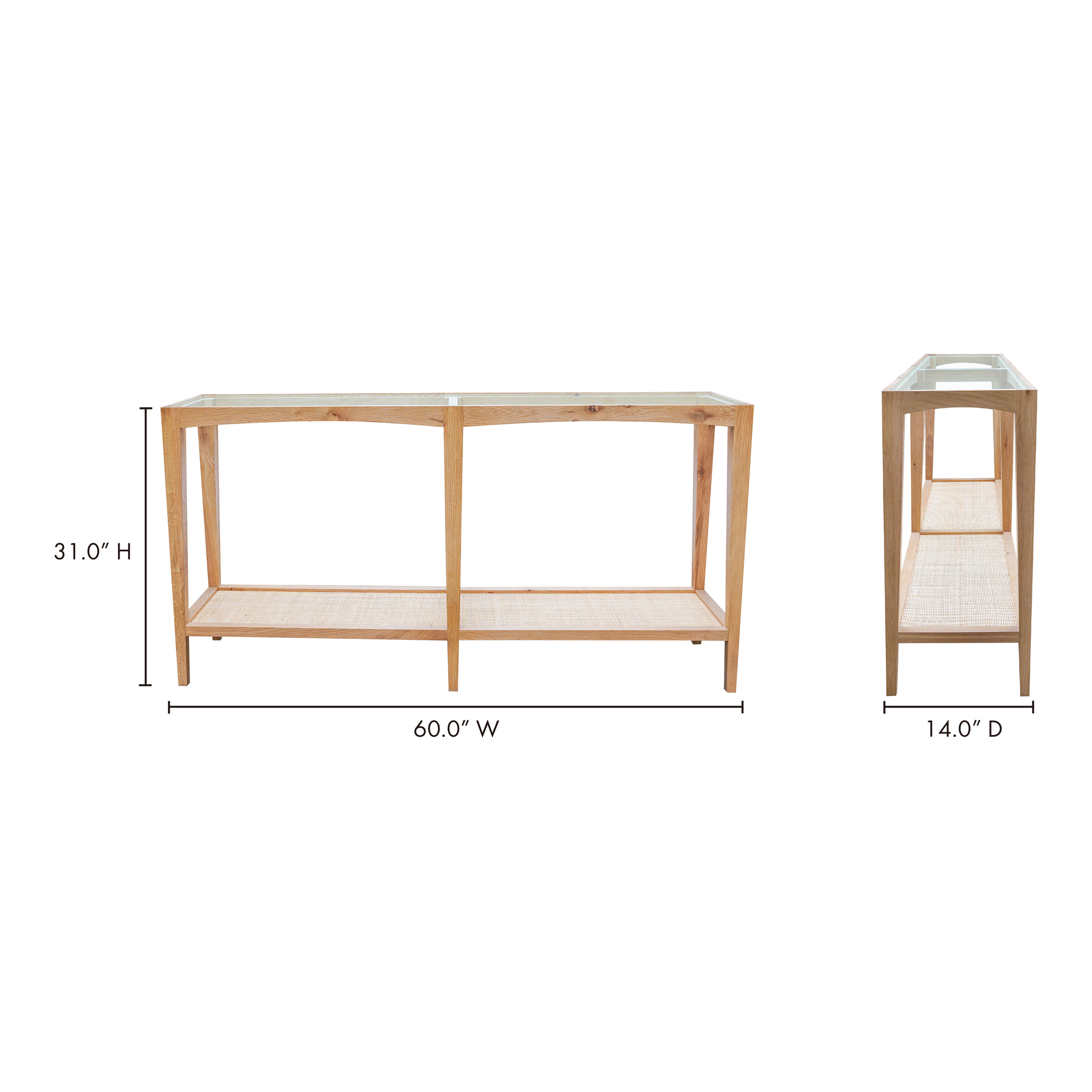 Harrington Console Table Natural large image 