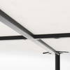 Lucas 30x30 White Marble Top Black Metal Base Coffee Table, by Mercana, 30" length x 30" width x 17" height thumbnail 9