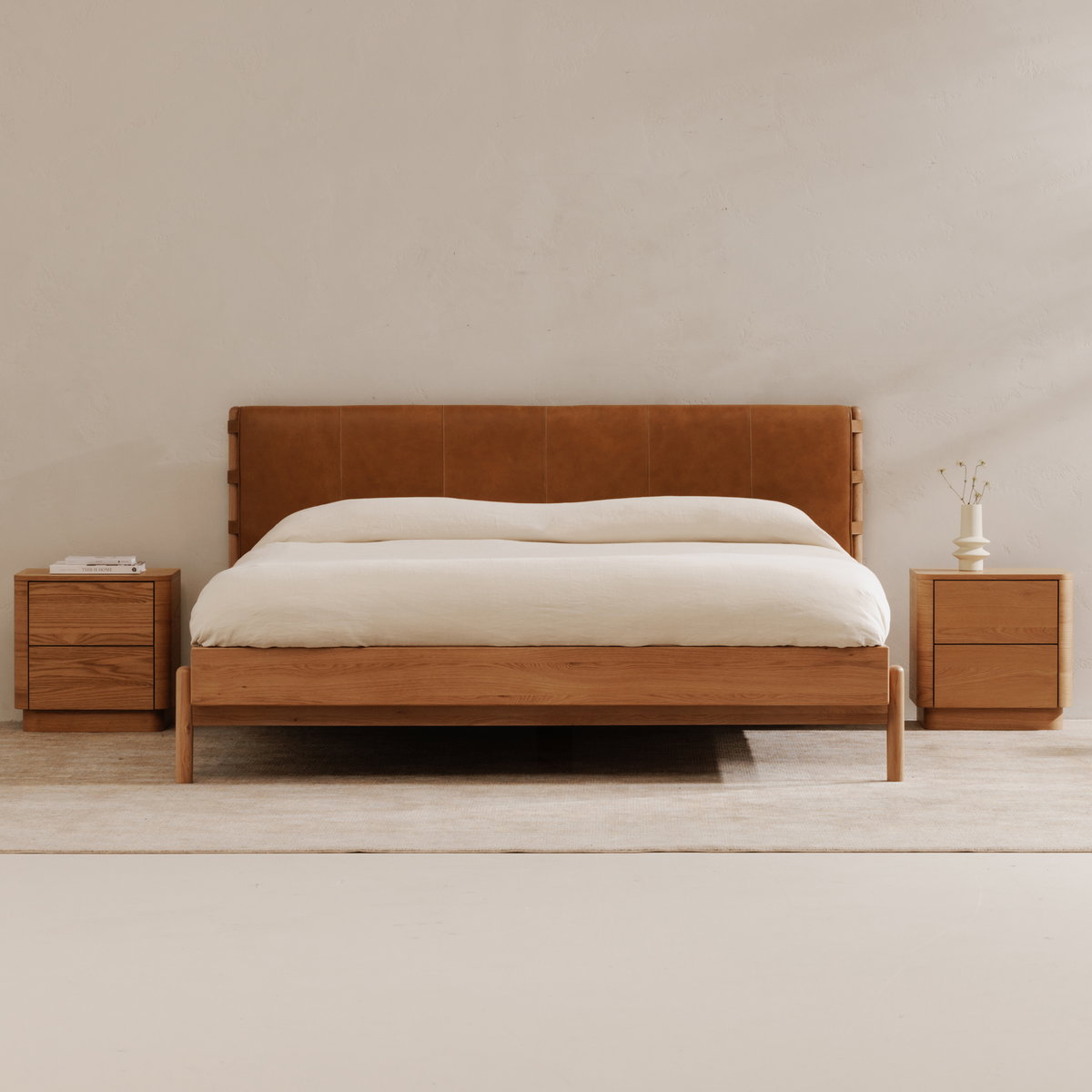 Colby Queen Bed Brown, by Moe's Home, 67" width x 41.34" height x 83" depth View 14