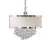 Fascination 3 Light Silken Drum Pendant, by Uttermost, 22" width x 22.75" height x 22" diameter x 22" depth thumbnail 1