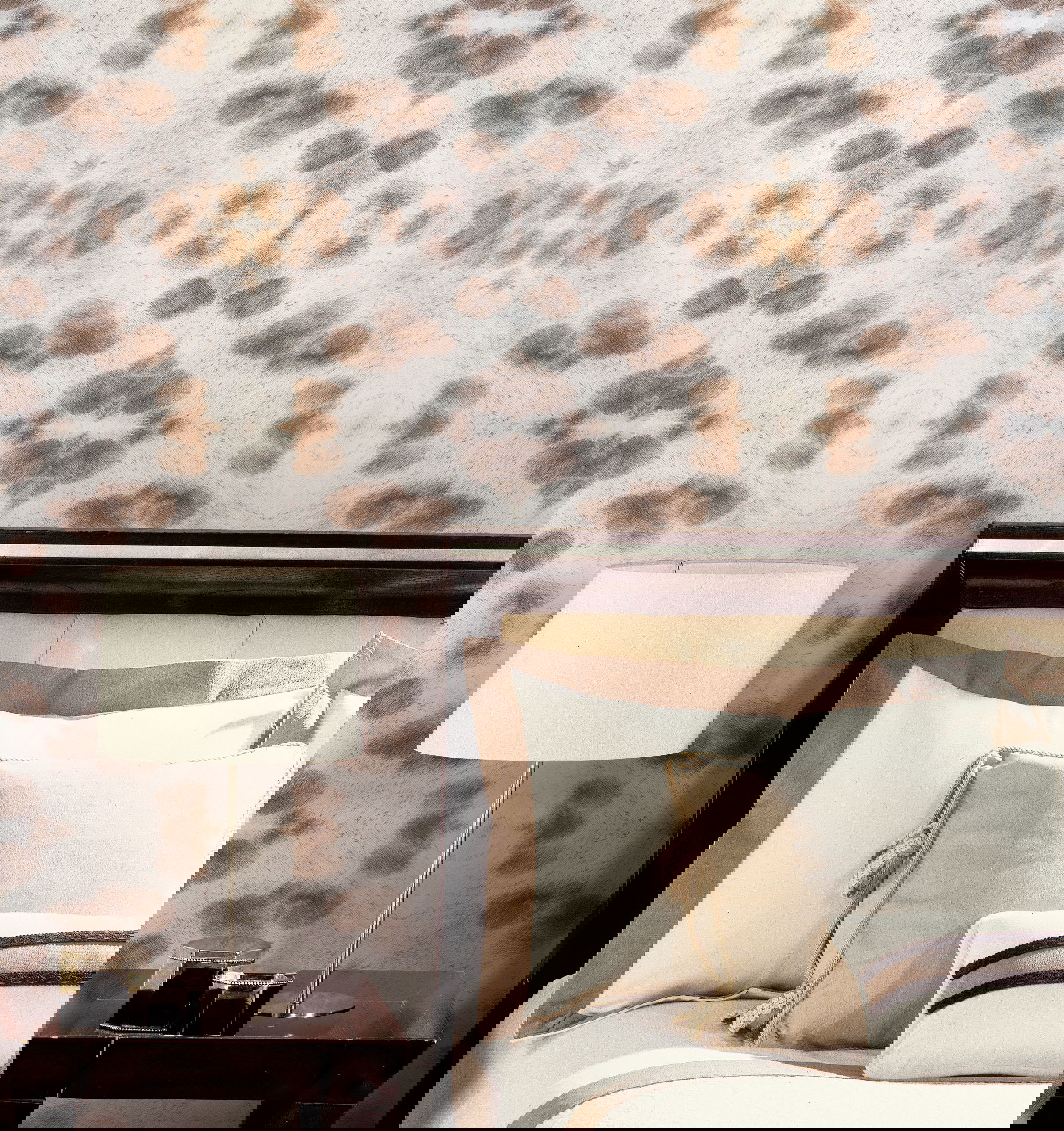 Leopard Appaloosa Off White Peel & Stick Wallpaper large image 