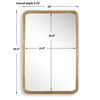 Vestry Antique Brass Mirror 2 Vestry Antique Brass Mirror thumbnail 2