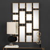 Kennon Forged Gold Rectangles Mirror, by Uttermost, 32" width x 48" height x 0.5" depth thumbnail 2