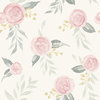 Magnolia Home Watercolor Roses Pink Peel & Stick Wallpaper, by York Wall, 20' length x 1'8.5" width x 0.02" depth thumbnail