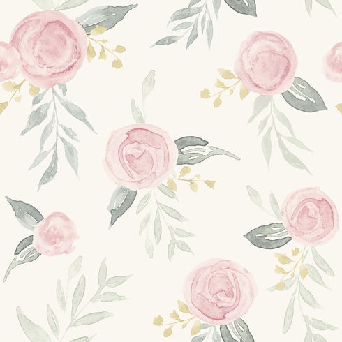 Magnolia Home Watercolor Roses Pink Peel & Stick Wallpaper