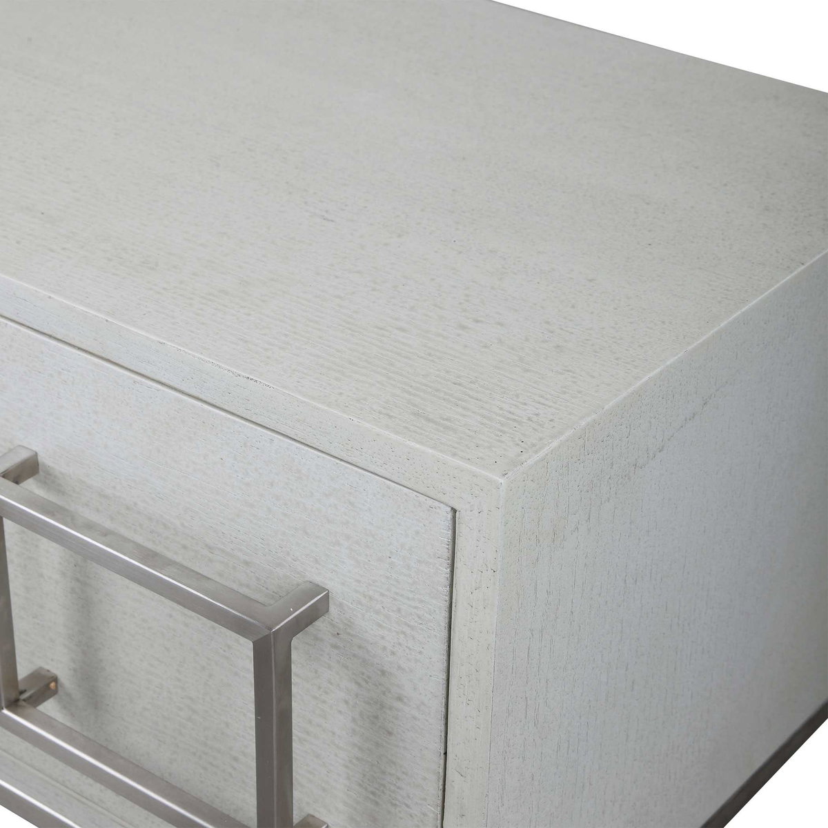 Abaya White Console Table, by Uttermost, 54" width x 32" height x 14" depth View 9