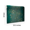 Vertical Blossoms Teal Metallic Wallpaper, by York Wall, 33' length x 1'8.5" width x 0.02" depth thumbnail 2