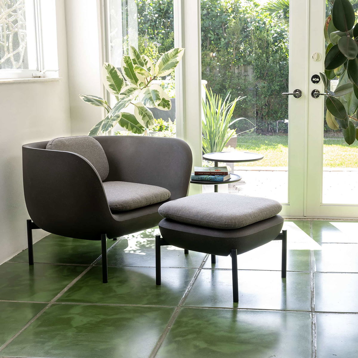 Inou Elements Arm Chair, Outdoor Furniture by Crescent Garden, 2'10.3" width x 2'2.4" height x 2'3.7" depth View 2