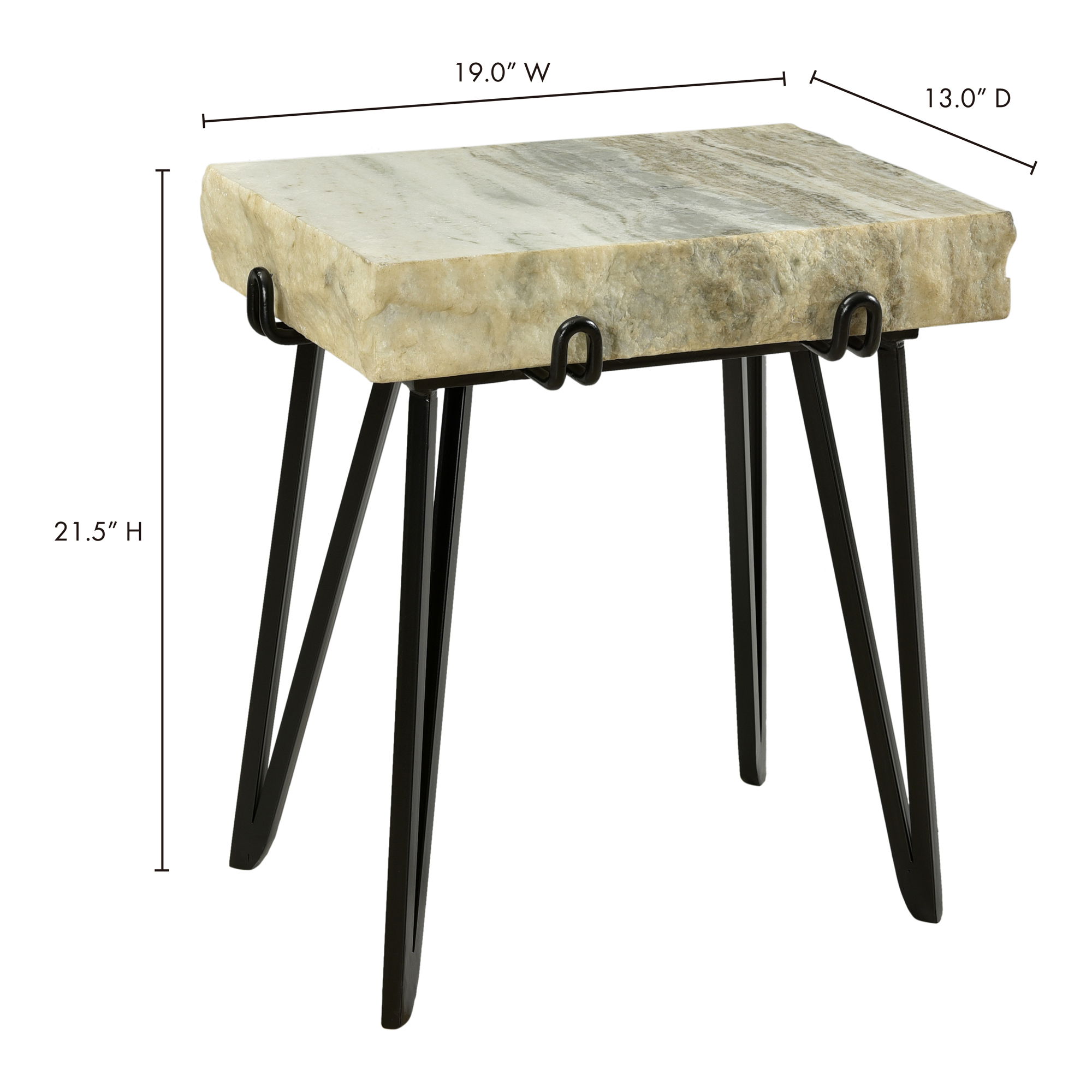 Alpert Accent Table Light Brown large image 
