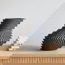 Online Designer Hallway/Entry Asher Ceramic Tabletop Vases, Vase, Black, Earthenware, Medium