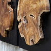 Kolini Teak Wood Wall Decor, S/3 thumbnail 4