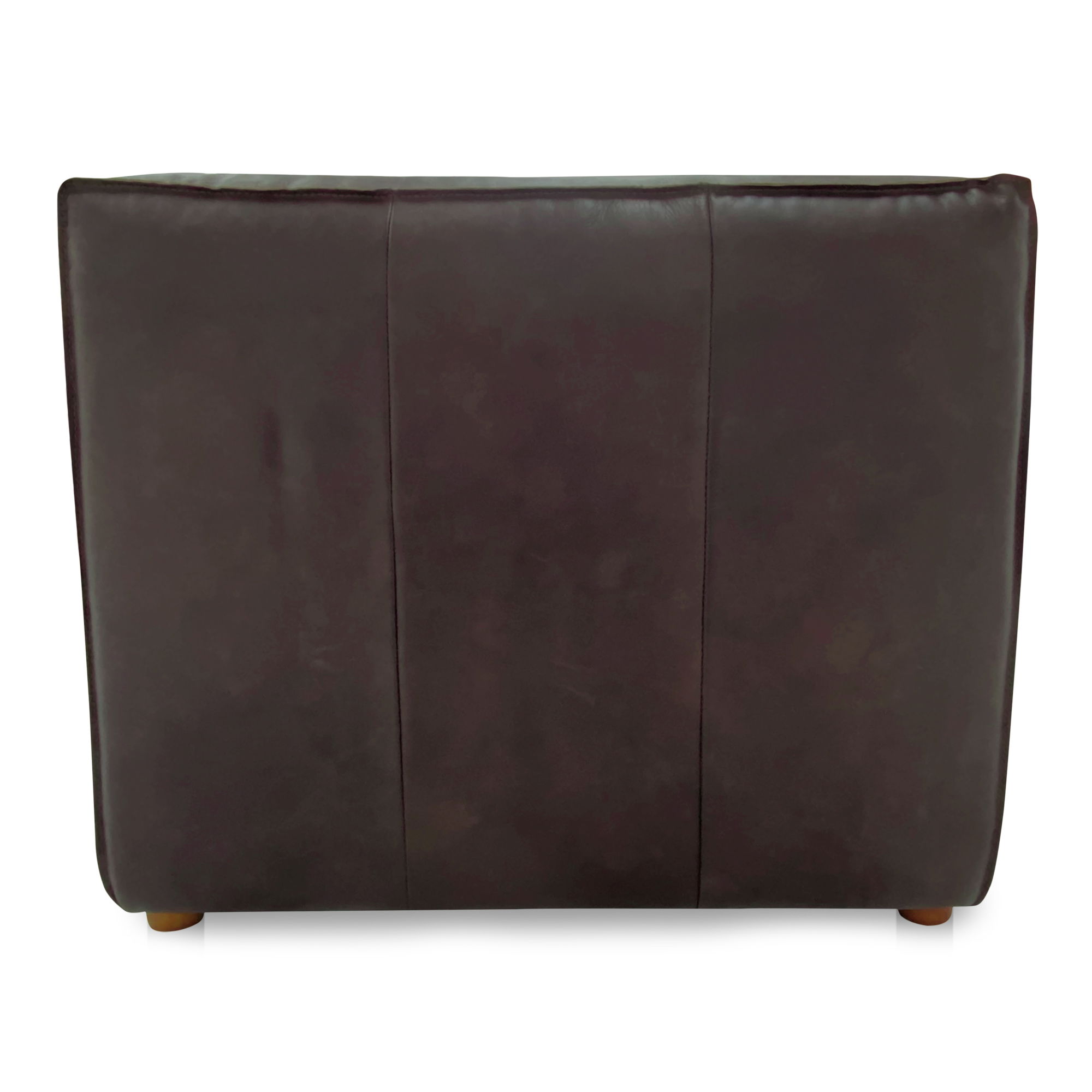 Form Slipper Chair Espresso Brown Leather, Accent Chair by Moe's Home, 31" width x 26" height x 40.5" depth View 4