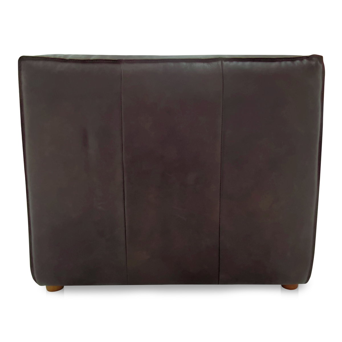 Form Slipper Chair Espresso Brown Leather, Accent Chair by Moe's Home, 31" width x 26" height x 40.5" depth View 4