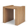 Wesson Light Brown Wood Accent Table, Side & End Table by Mercana, 23" length x 22" width x 22" height thumbnail 1
