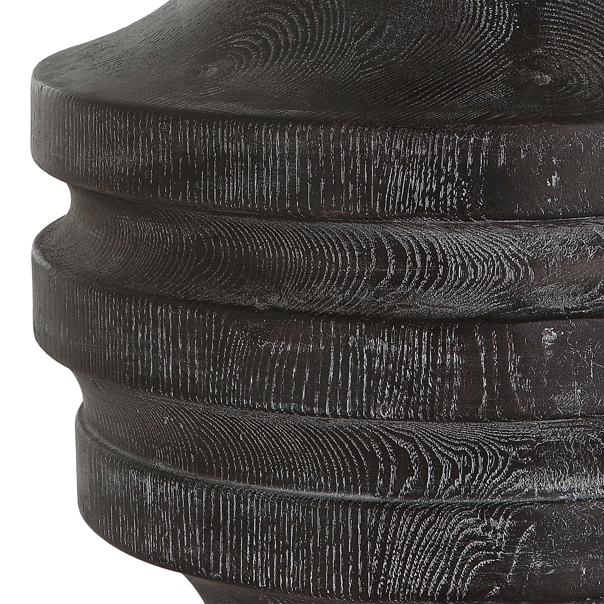 Timber Carved Wood Table Lamp, by Uttermost, 17" width x 24" height x 17" depth View 7