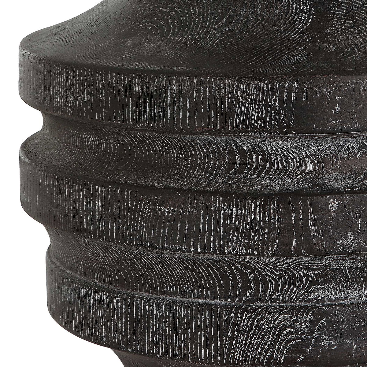 Timber Carved Wood Table Lamp, by Uttermost, 17" width x 24" height x 17" depth View 7