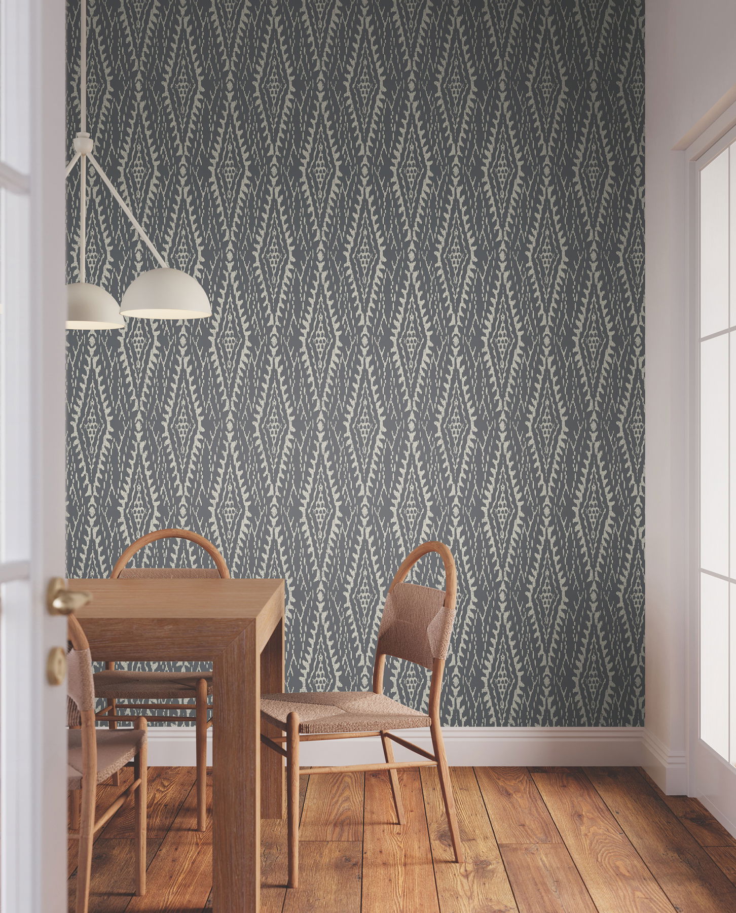 Rousseau Paperweave Charcoal Wallpaper Rousseau Paperweave Charcoal Wallpaper large image