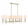 Arques 8 Light Linear Chandelier, Pendant by Uttermost, 48" width x 14.5" height x 18.12" depth thumbnail 5