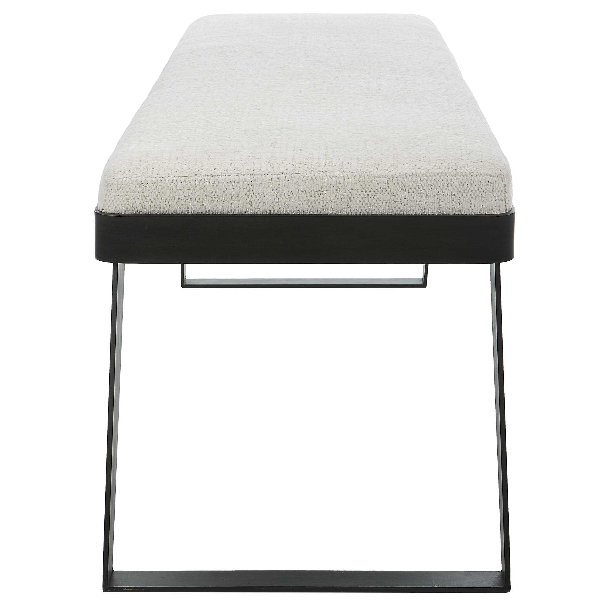Hover Modern Bench, Furniture by Uttermost, 53" width x 19" height x 16" depth View 6
