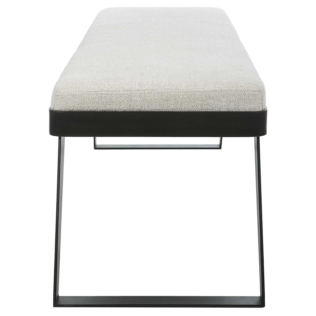 Hover Modern Bench, Furniture by Uttermost, 53" width x 19" height x 16" depth View 6